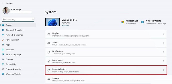 Win11如何查看电池情况?Win11查看电池情况的方法