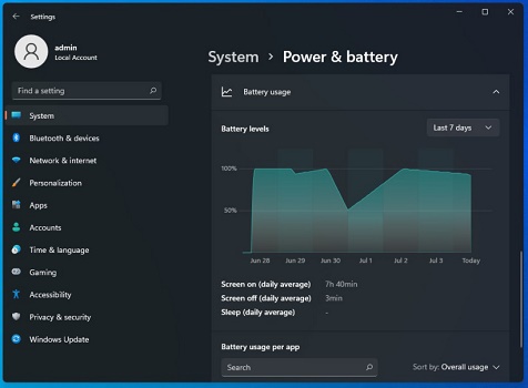 Win11如何查看电池情况?Win11查看电池情况的方法