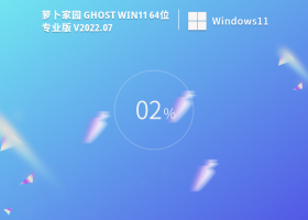 萝卜家园 Ghost Win11 专业纯净版 V2022.07