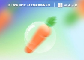 萝卜家园 Win11 64位极度精简版系统 V2022