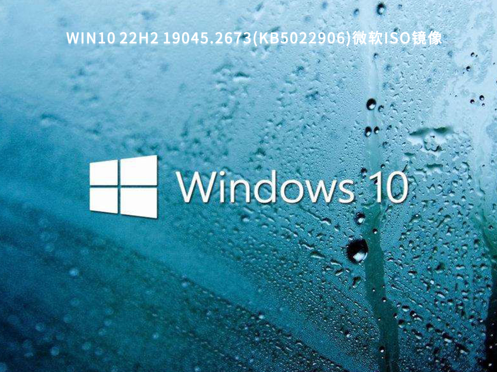 Win10 22H2 19045.2673(KB5022906)微软iso镜像 V2023